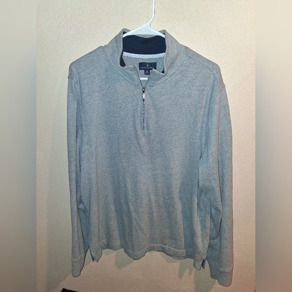 Brooks Brothers Quarter Zip Pullover 100% Cotton Sweater M